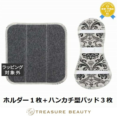 【最大4500円クーポン】ビーナチュラル 布ナプキンセット ベージュ系 ホルダー1枚+ハンカチ型パッド3枚 | 最安値に挑戦 be Natural デリケートゾ...