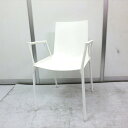 Wiesnerharger/ウィスナーハーガー マカオ 肘付 ホワイト【中古】【オフィスチェア】【ミーティングチェア】【スタッキングチェア】
