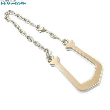 【中古】カルティエ Cエロンゲート T1220189 キーリング キーホルダー シルバー チャーム Cartier 【110118】