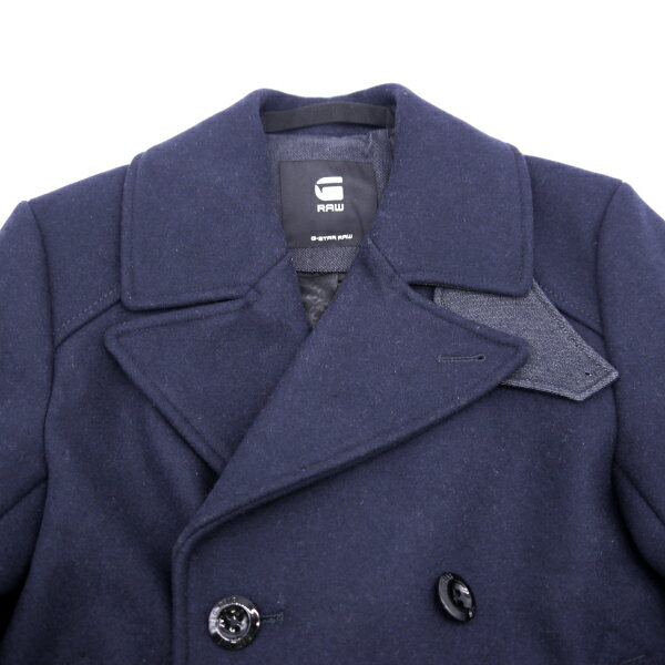 【中古】G-STAR Premium Saya Wool ピーコート メンズ ネイビー D1399-7279-4213 サイズXS ジースター 紺 アウター 冬 秋 【100036832006】