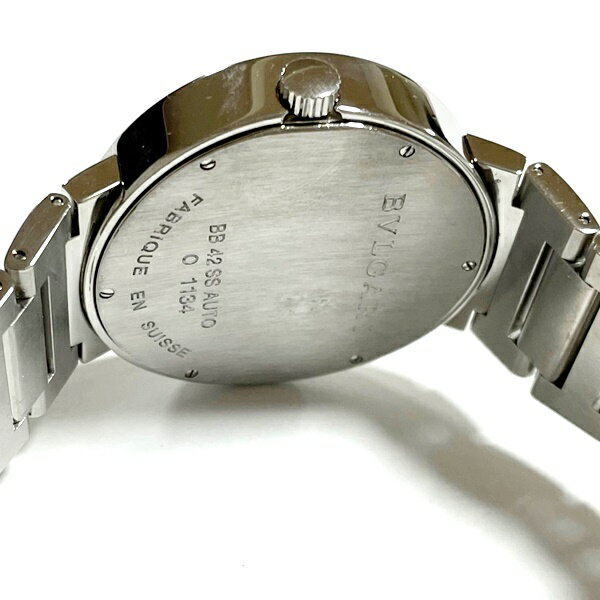 【中古】ブルガリ ブルガリブルガリ BB42SS 自動巻き メンズ 腕時計 ステンレス SS オートマ シルバー ブラック ウォッチ BVLGARI 【080521】