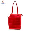 【中古】み彌け レザー トートバッグ SASUKE red レッド 赤 ハンドバッグ カバン 鞄 レディース 鞄 カバン MIYAKE 【101039815008】