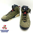 yÁzNIKE iCL@TRAVIS SCOTT X AIR JORDAN 6 RETRO OLIVE grXXRbg ~ GA W[_ 6 g I[u CN1084-200 Y Xj[J[ 28.0cmy101042137005z