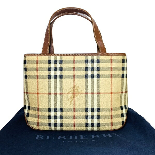 【中古】バーバリー　ハンドバッグ　BURBERRY　バーバリーチェック 【062122】