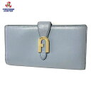 【中古】フルラ レザー 二つ折り 長財布 PDR2PRS MSD000 ライトブルー レディース ウォレット FURLA 【101005385005】
