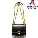 FENDI ミニキャナイ レザー チェーンショルダーバッグ 8M0381 ブラック フェンディ 【102045796007】