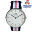 DANIEL WELLINGTON 腕時計 DW00100050 CLASSIC SOUTHAMPTON 36mm マルチ9 文字盤ホワイト 【101051676005】