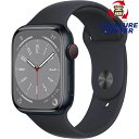 Apple Watch Series 8 GPS CELULAR 45mm MNK43J/A ミッドナイトアルミニウムケース ミッドナイトスポーツバンド 【103056479001】