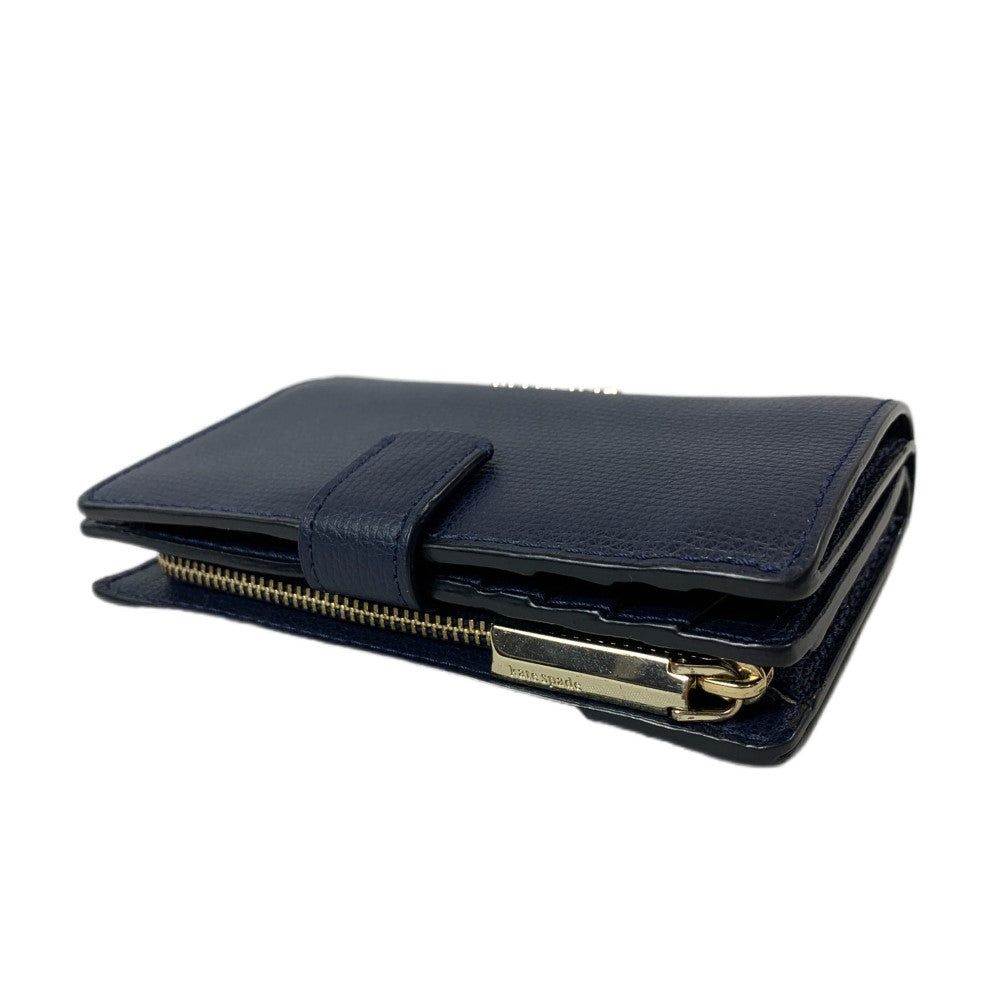 Kate spade ケイトスペード 2つ折り財布 PWRU7320 レザー ネイビー レディース 財...