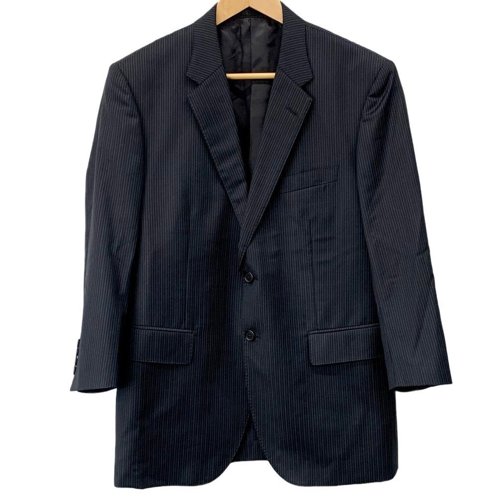 Paul Smith スーツ セットアップ ストライプ ネイビー サイズL2(チェスト100×ウエスト88×身長175cm) 袖カスタム(短) ポールスミス 【100044222005】