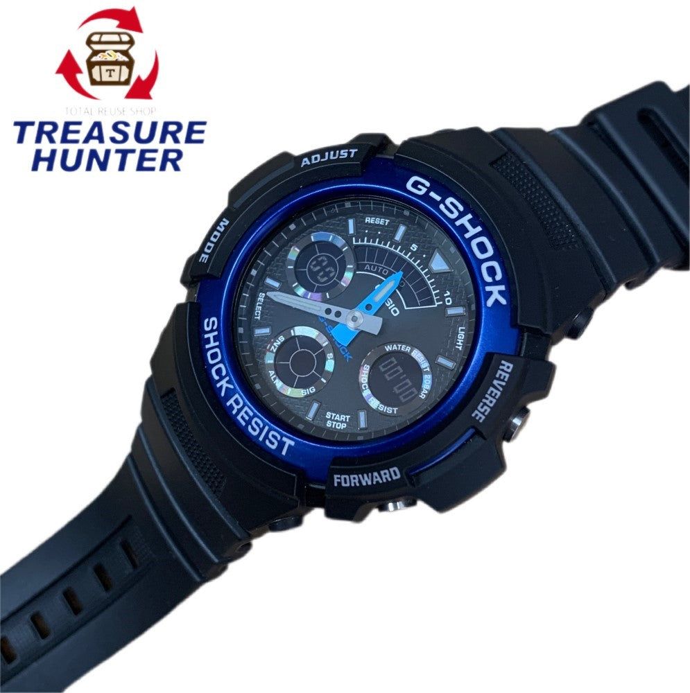 G-SHOCK 腕時計 AW-591 ブラック×ブルー