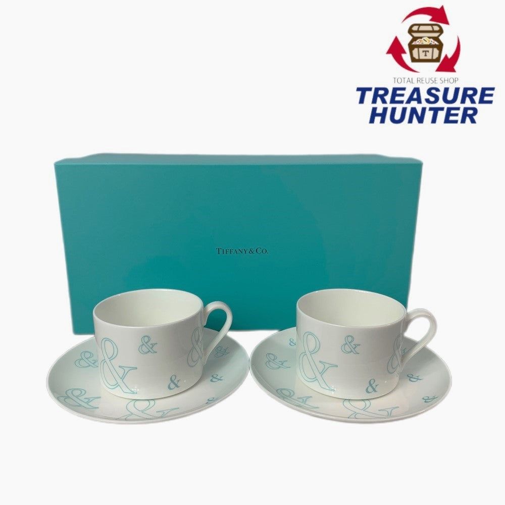 ティファニー ティーカップ TIFFANY＆Co. ティファニー ペア カップ＆ソーサー アンパサンドコレクション ティファニー 【106053909005】