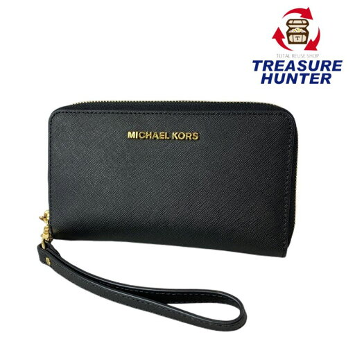 MICHAEL KORS マイケルコース ラウンドファスナー財布 32H4GTVE9L カーフレザー ブラック レディース ウォレット 【101058395005】 MICHAEL KORS マイケルコース ラウンドファスナー財布 32H4GTVE9L カーフレザー ブラック レディース ウォレット 【101058395005】