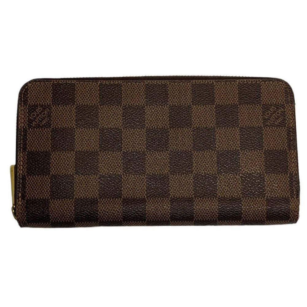 ルイ・ヴィトン ダミエ ジッピーウォレット N60046 ローズバレリーヌ ラウンドファスナー 長財布 LOUIS VUITTON 【240005004375】