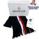 モンクレール MONCLER イングリッシュリブニットマフラー トリコロールカラー モンクレール 【101058945009】