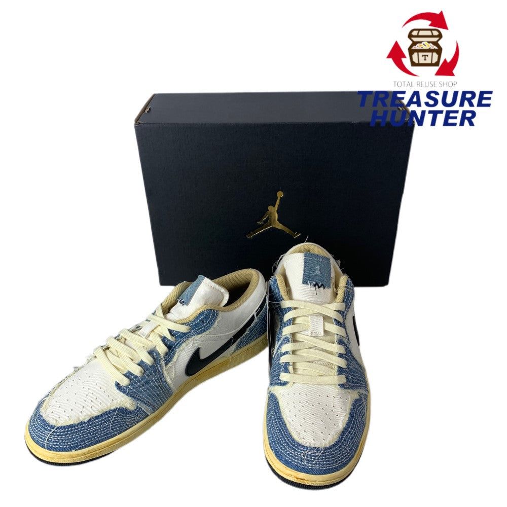 楽天Treasure　Hunter楽天市場店NIKE AIRJORDAN 1 LOW SE ナイキ ワールド メイク ジャパン FN7670-493 28.5cm アッシュンスレート×ブラック-ペールアイボリー メンズ 【101