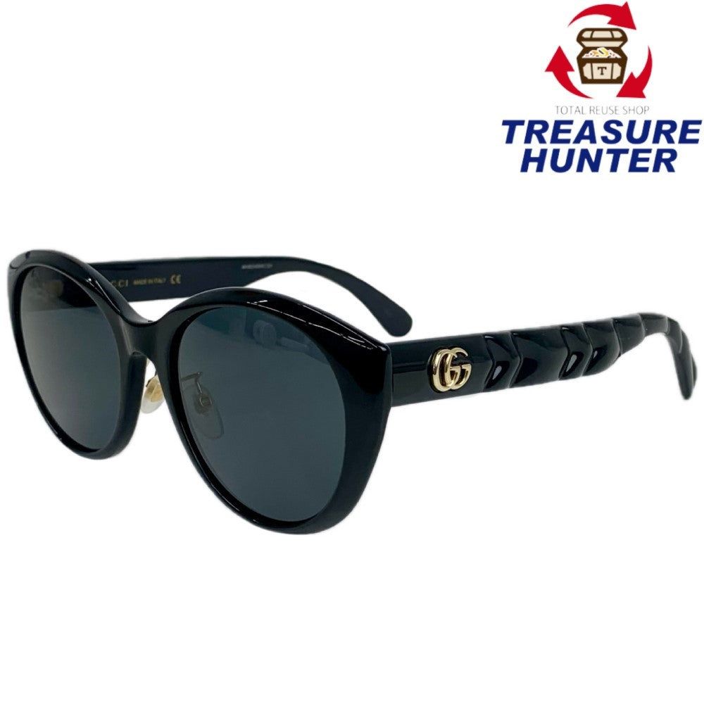 GUCCI フォックス サングラス GG0814SK 56□20 150 ブラック グッチ 【102058683002】