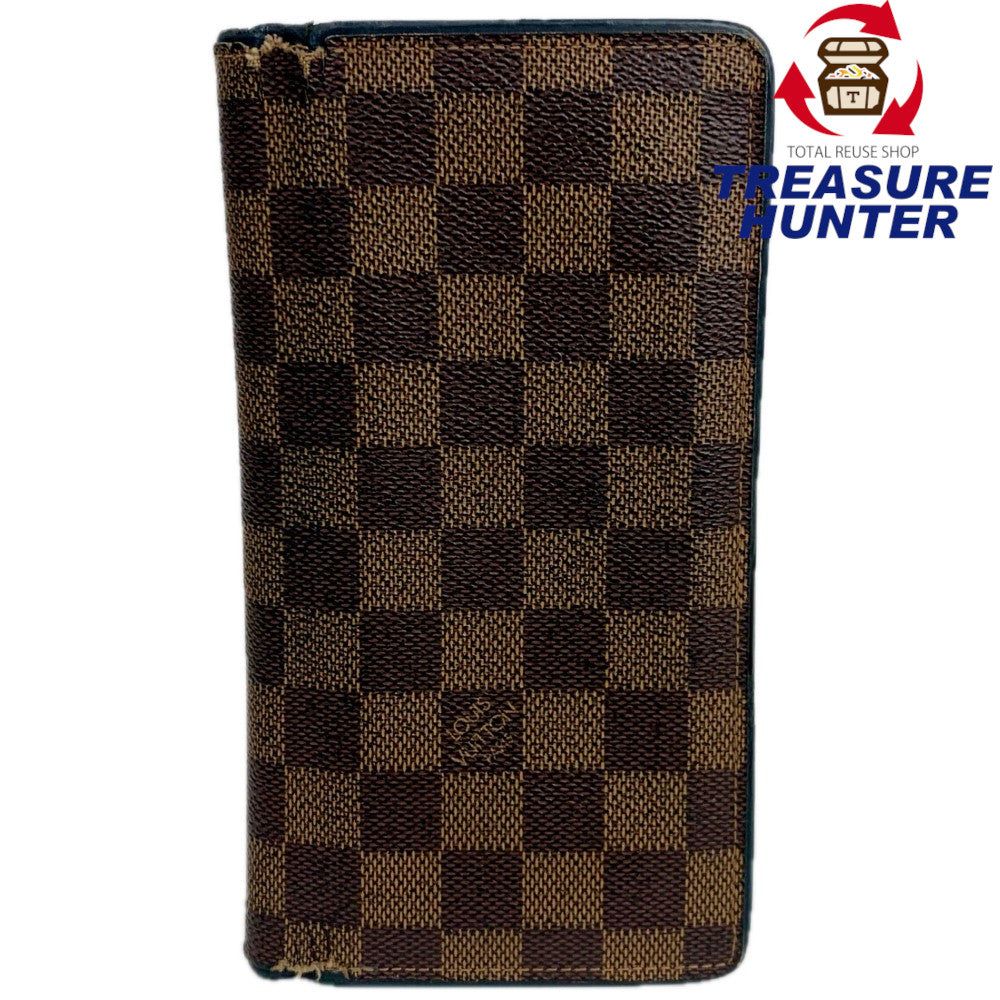 ルイヴィトン ダミエ財布（メンズ） LOUIS VUITTON ダミエ ポルトフォイユブラザ N63168 長財布 ルイヴィトン 【102046426007】