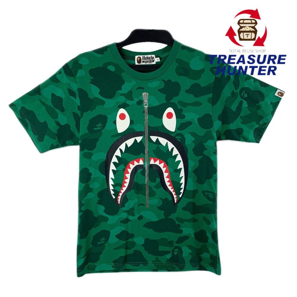 Rakuten - アベイシング エイプ 半袖 Tシャツ 001CSI301022M サイズS グリーン カモフラ シャーク A Bathing Ape メンズ トップス 【100059366008】