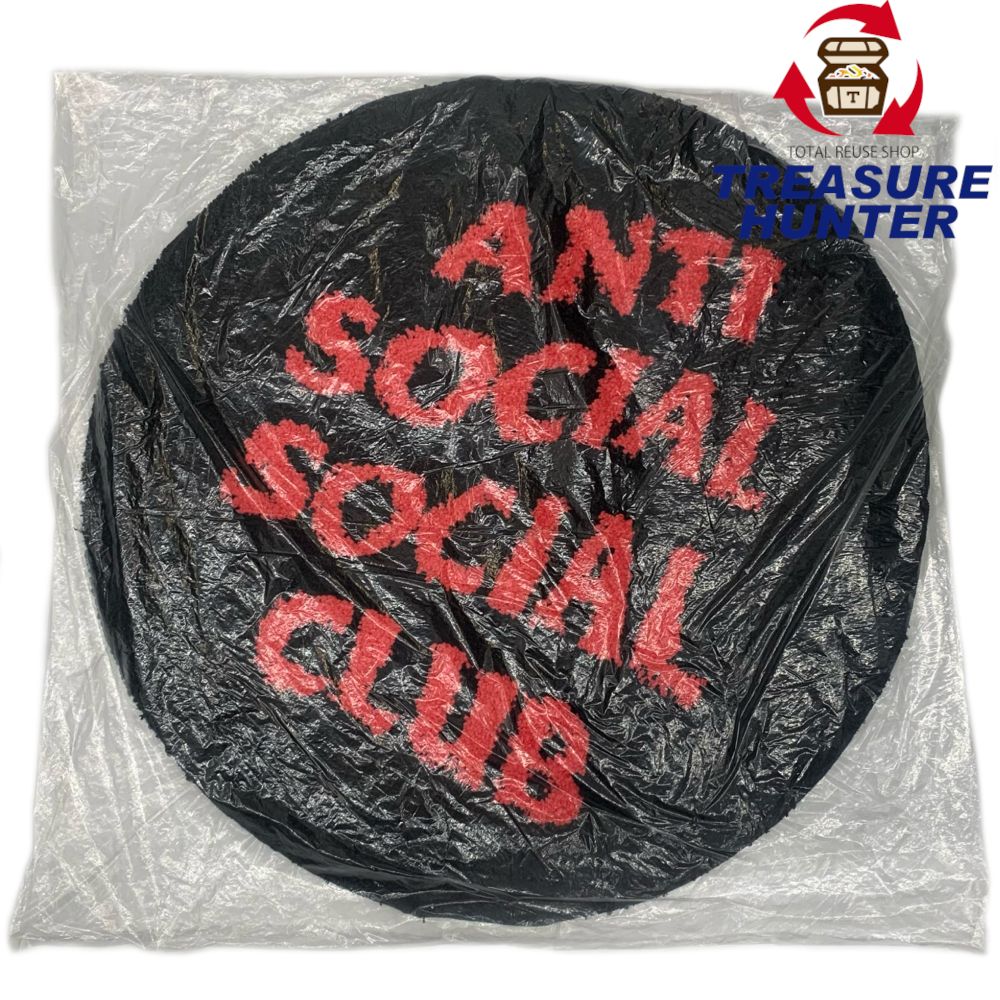 ANTI SOCIAL SOCIAL CLUB NO SHOES INSIDE RUG(ノーシューズインサイドラグ) ブラック ロゴ アンチソー..