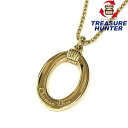 Christian Dior(ディオール) オーバルサークル ロゴ ネックレス メッキ ゴールドカラー レディース 【102060666003】(4)