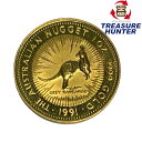純金 1991年 オーストラリア カンガルー金貨 1オンス 金貨 31.1g K24 24金 【240005006811】