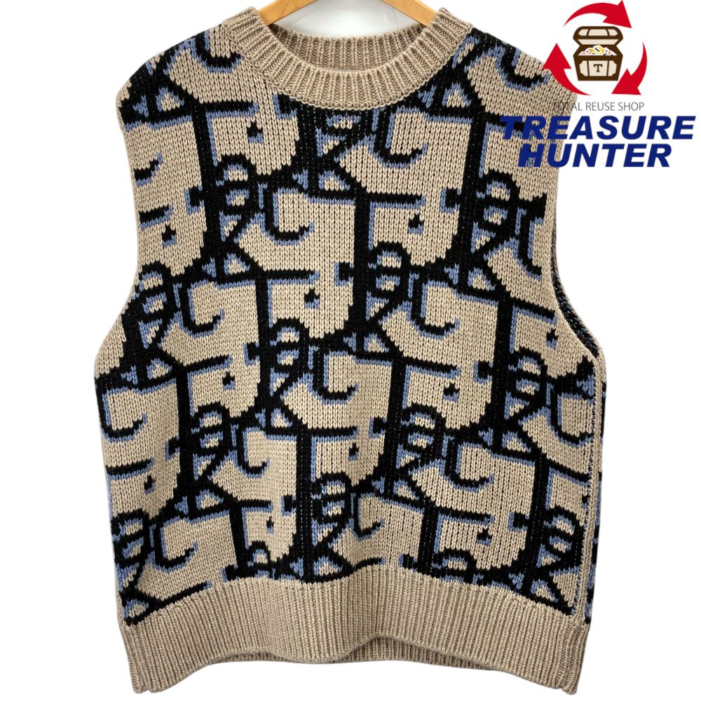 Christian Dior×CACTUS JACK カシミヤ オーバーサイズニットベスト サイズL 2022年秋冬モデル クリスチ..