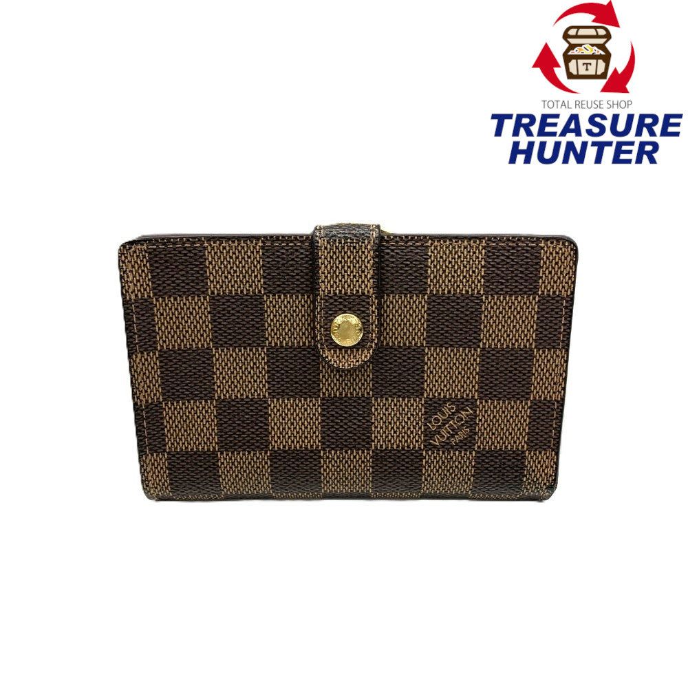 Rakuten - LOUIS VUITTON(ルイ・ヴィトン) ダミエ ポルトモネ・ビエヴィエノワ N61664 ブラウン 二つ折り財布 【102063024003】