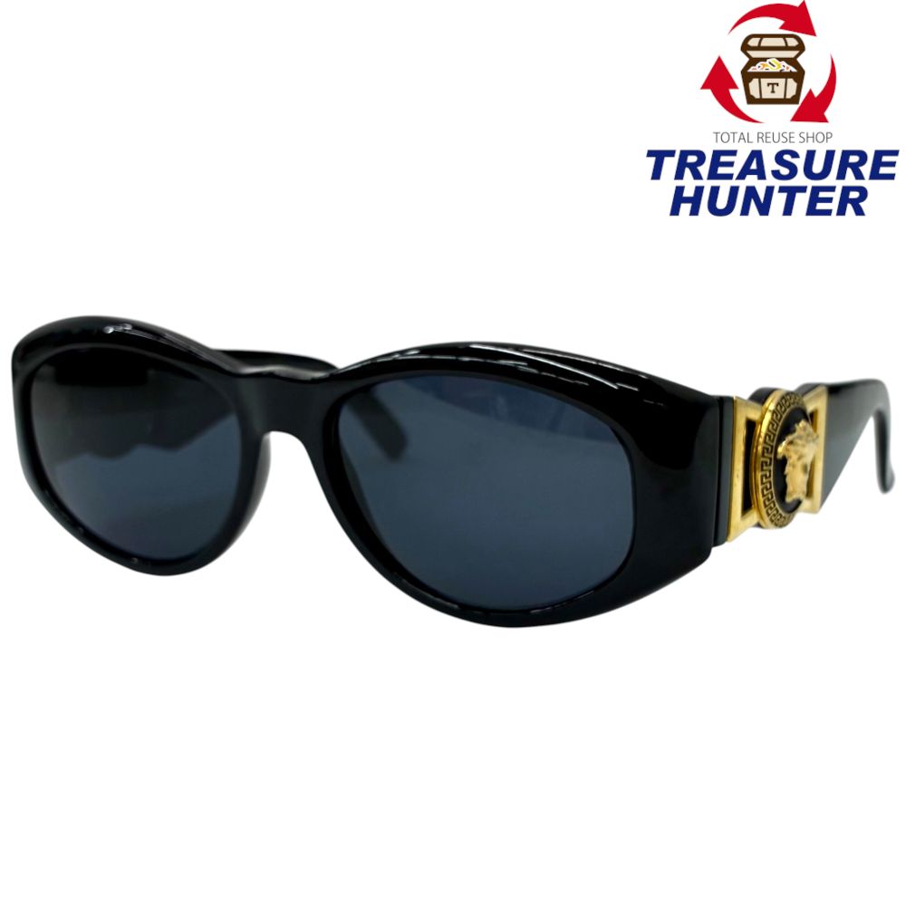 GIANNI VERSACE サングラス ゴールド メデューサ レザーケース付 VERSACE サングラス ケース付き 特価！ ✨美品✨VERSACE メデューサ