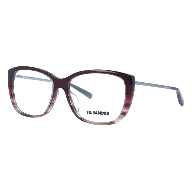 JIL SANDER メガネフレーム 【スクエア型】 おしゃれ老眼鏡 PC眼鏡 スマホめがね 伊達メガネ リーディンググラス 眼精疲労 ジル・サンダー 伊達 眼鏡 J4002-L 55 アジアンフィット レディース ファッションメガネ ハイブランド
