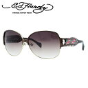 エドハーディー サングラス EdHardy トゥーローズ TWO ROSE ブラウンゴールド/ブラウングラデーション メンズ レディース UVカット メガネ ブ...