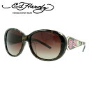 エドハーディー サングラス EdHardy スリーローズ THREE ROSES ブラウン/ブラウングラデーション メンズ レディース UVカット メガネ ブラ...