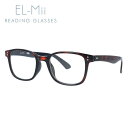 老眼鏡 シニアグラス リーディンググラス EL-Mii エルミー アジアンフィット EMR 3002-1 47サイズ 度数+1.00〜+3.50 ウェリントン ...