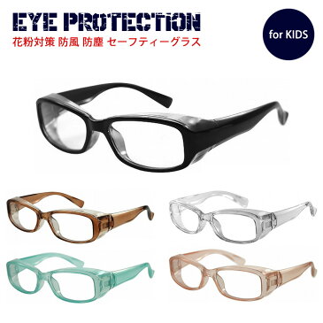 花粉メガネ アイプロテクション 眼鏡 花粉症対策 花粉対策 ウイルス対策 目にマスク グッズ 子供用 キッズ ジュニア 防曇 EPJ 5023