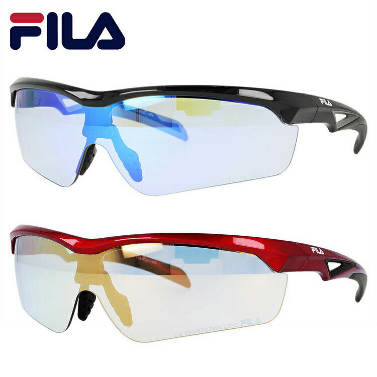 FILA サングラス スポーツ ミラーレンズ アジアンフィット FILA FLS 4005 全2カラー 142サイズ メンズ レディース ランニング ジョギング ゴルフ テニス ロードバイク 自転車 釣り アウトドア キャンプ BBQ UVカット 紫外線 プレゼント