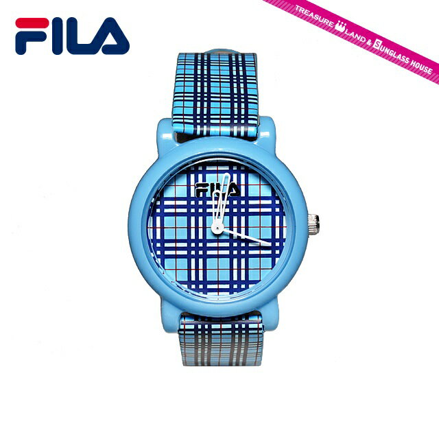 【国内正規品】フィラ 腕時計 FILA FCK001-8 ブルー/チェック柄 キッズ レディース プレゼント