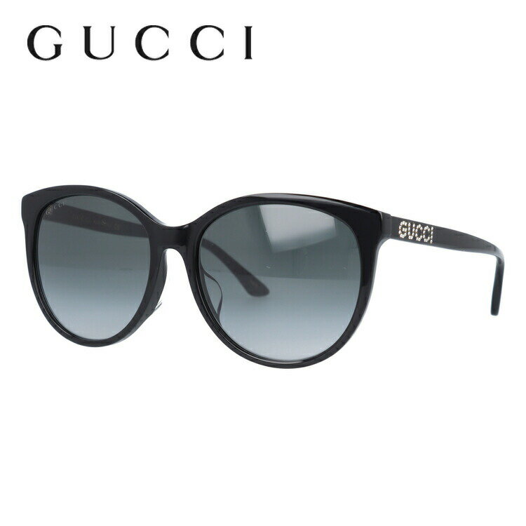 グッチ サングラス（レディース） グッチ サングラス 【バタフライ型】 アジアンフィット GUCCI GG0729SA 001 56サイズ ユニセックス メンズ レディース イタリア製 ラインストーン UVカット 紫外線 プレゼント