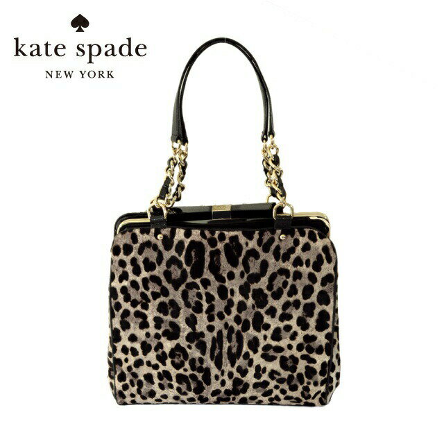 ケイトスペード バッグ kate spade レディースバッグ ハンドバッグ PXRU2747-049 GREY LEOPARD/CREAM/GOLD GARCIA ヒョウ柄 リボン プレゼント