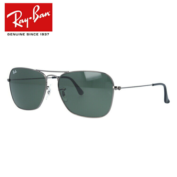 楽天TREASURE LAND-トレジャーランド-レイバン サングラス 【ティアドロップ型】 Ray-Ban G-15 グリーンレンズ RB3136 004 58 レギュラーフィット CARAVAN キャラバン メンズ レディース RAYBAN ドライブ 運転 アウトドア レジャー ブランドサングラス UVカット 紫外線 【海外正規品】 プレゼント