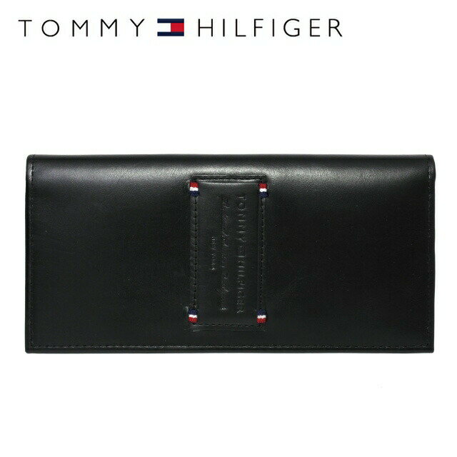 トミーヒルフィガー 長財布 メンズ トミーヒルフィガー 財布 TOMMY HILFIGER 長財布 31TL19X017-001（0092-5640/01） ブラック （小銭入れ有） 財布 ウォレット レザー（本革） トミー シンプル メンズ 男性 夫 彼氏 息子 フレッシャーズ ビジネス プレゼント 新社会人 プレゼント