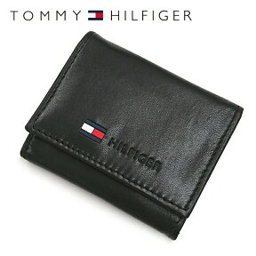 トミーヒルフィガー 財布 TOMMY HILFIGER コインパース コインケース 小銭入れ 0096-5476/01（31TL25X017-001） ブラック 財布 ウォレット レザー（本革） トミー シンプル メンズ 男性 夫 彼氏 息子 ビジネス プレゼント バレンタイン プレゼント