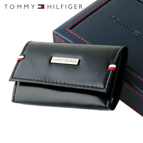 トミーヒルフィガー TOMMY HILFIGER キーケース 31TL17X011-001（0094-5168/01） ブラック （6キーホック） レザー（革） トミー シンプル メンズ 男性 夫 彼氏 息子 新社会人 フレッシャーズ 新生活 ビジネス プレゼント 新社会人 プレゼント