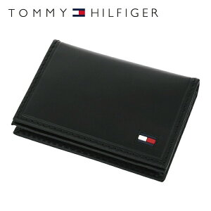 トミーヒルフィガー カードケース・名刺入れ TOMMY HILFIGER 31TL20X021-001（0096-5245/01） レザー（革） トミー シンプル メンズ 男性 夫 彼氏 息子 新社会人 フレッシャーズ 新生活 ビジネス プレゼント 新社会人 プレゼント