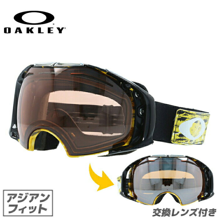 オークリー ゴーグル エアブレイク AIRBRAKE OAKELY エアーブレイク 59-273J アジアンフィット ミラーレンズ メンズ レディース 男女兼用 スキーゴーグル スノーボード 【Black Iridium】 プレゼント