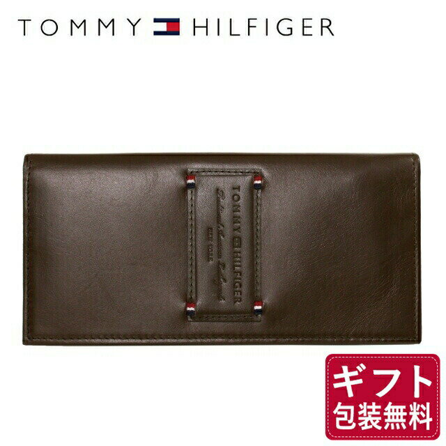 【訳あり】トミーヒルフィガー 財布 TOMMY HILFIGER 長財布 31TL19X017-200 （0092-5640/02） ブラウン （小銭入れ有） 財布 ウォレット レザー（本革） トミー シンプル ワケあり 難あり 男性 夫 彼氏 息子 ビジネス プレゼント 新社会人 プレゼント