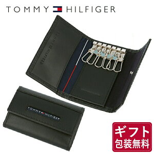 トミーヒルフィガー TOMMY HILFIGER キーケース 31TL17X017-001(0094-5692/01) ブラック (6キーホック) レザー(革) トミー シンプル メンズ 男性 夫 彼氏 息子 新社会人 フレッシャーズ 新生活 ビジネス プレゼント バレンタイン
