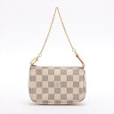 LOUIS VUITTON/ルイ ヴィトン ダミエ アズール ミニ ポシェット アクセソワール N58010 ミニアクセサリーポーチ 【中古】(4)