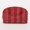 LOUIS VUITTON/ルイ ヴィトン ヴェルニ ポシェット コスメティック レイユール M91721 レッド/ピンク 化粧ポーチ 【中古】