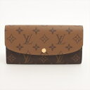 【中古】LOUIS VUITTON/ルイ ヴィトン モノグラム リバース ポルトフォイユ エミリー M82157 フラップ長財布
