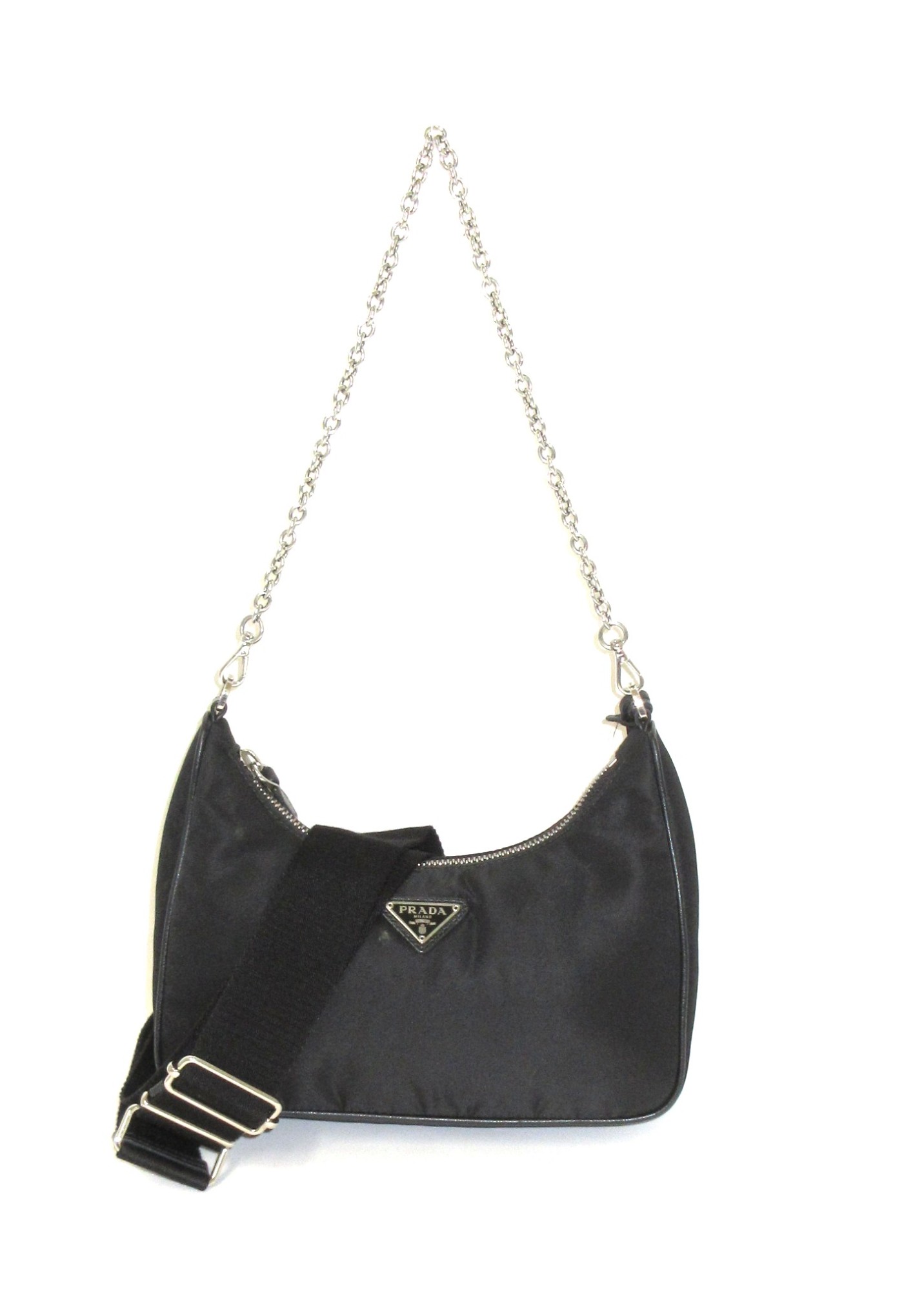 PRADA/プラダ　テスート 2WAYショルダーバッグ　RE-EDITION　リ・エディション　2005　クロスボディバッグ　メッセンジャーバッグ　ブラック　【中古】 treasuretrove-10002304 トレジャー トローヴ パッケージ画像